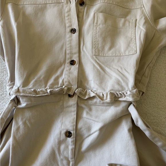 Who What Wear Women’s Long Sleeve Dress Size Large Color Cream - Picture 7 of 13